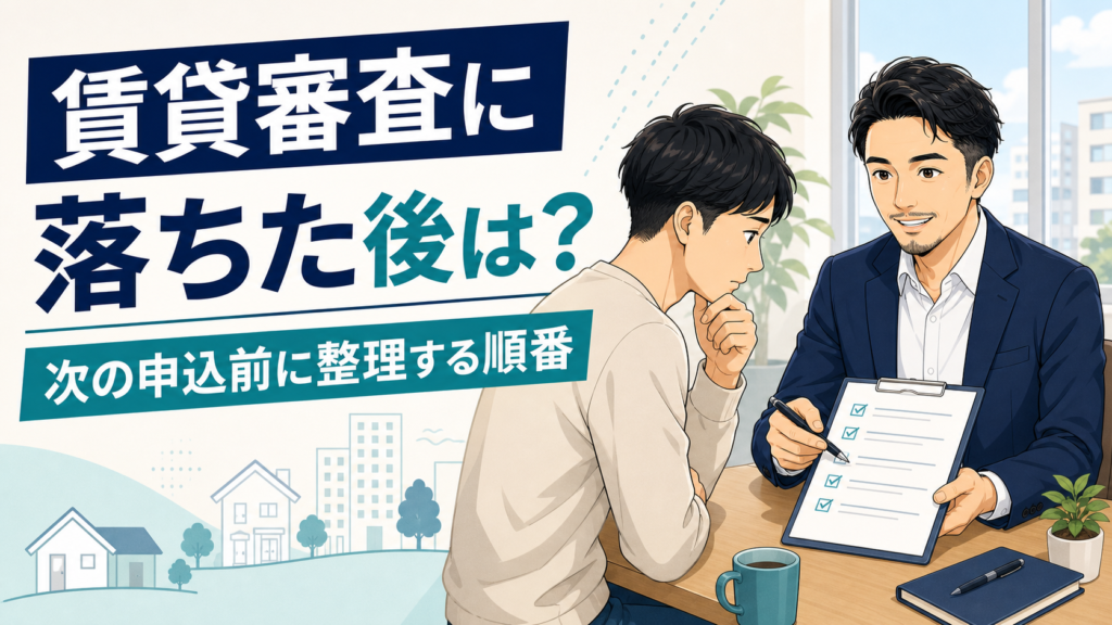賃貸審査に落ちた後の次の進め方