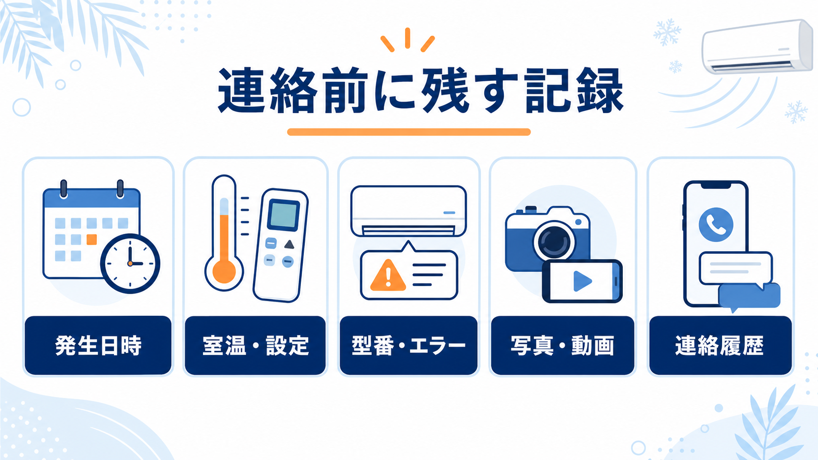 管理会社へ伝える情報のチェックリスト