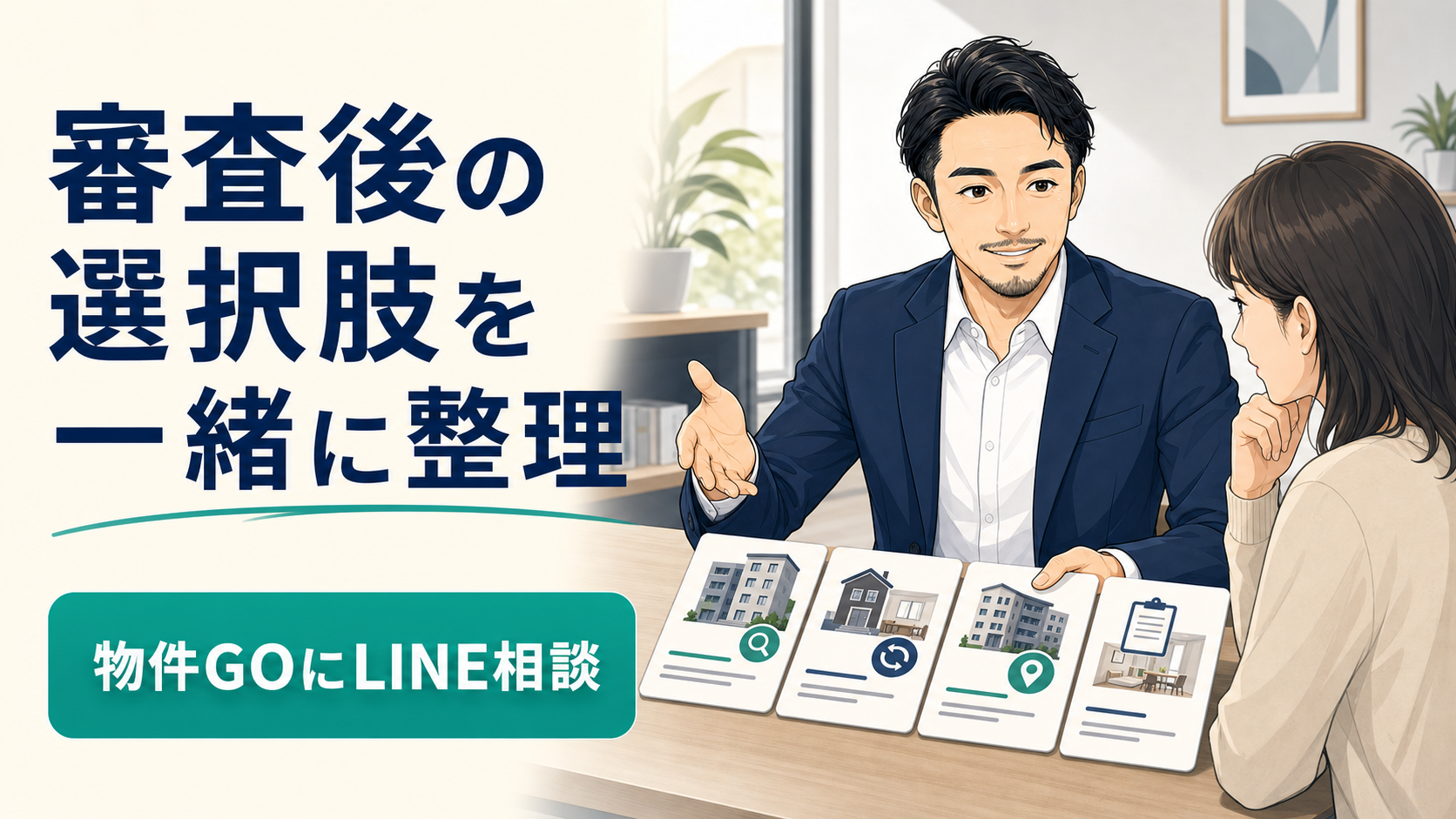 物件GOのLINEで次の部屋探しを相談する