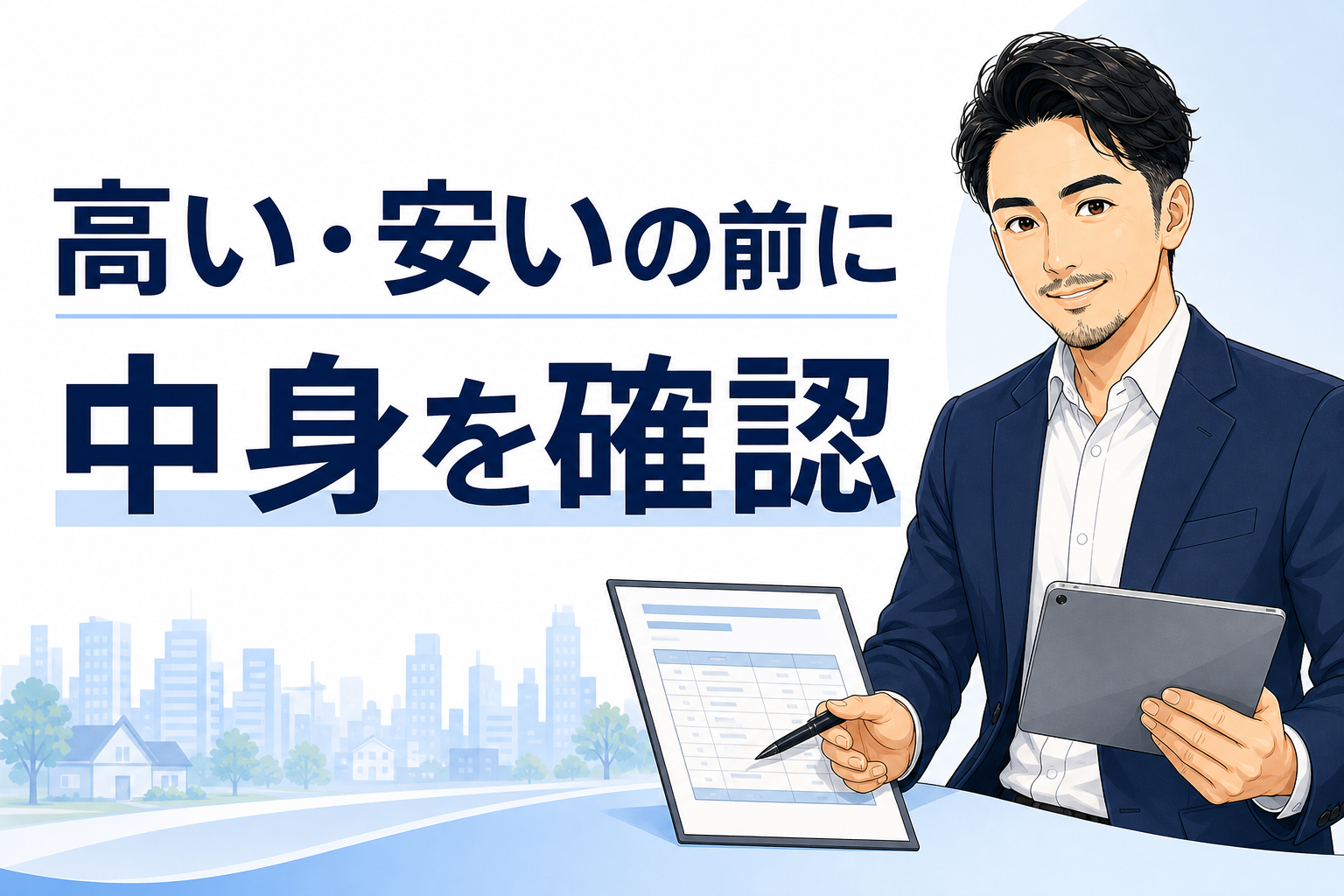 賃貸初期費用は高い安いの前に中身を確認