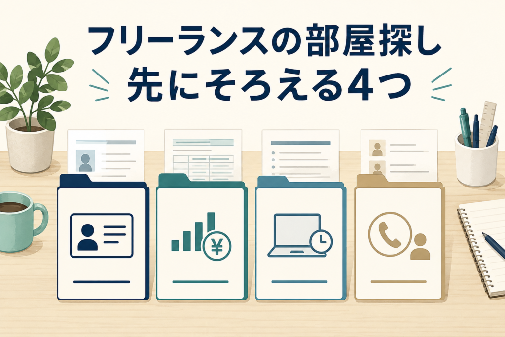 フリーランスの賃貸審査前に準備したい書類