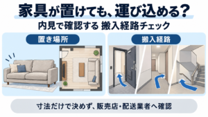 家具が置けても、運び込める？